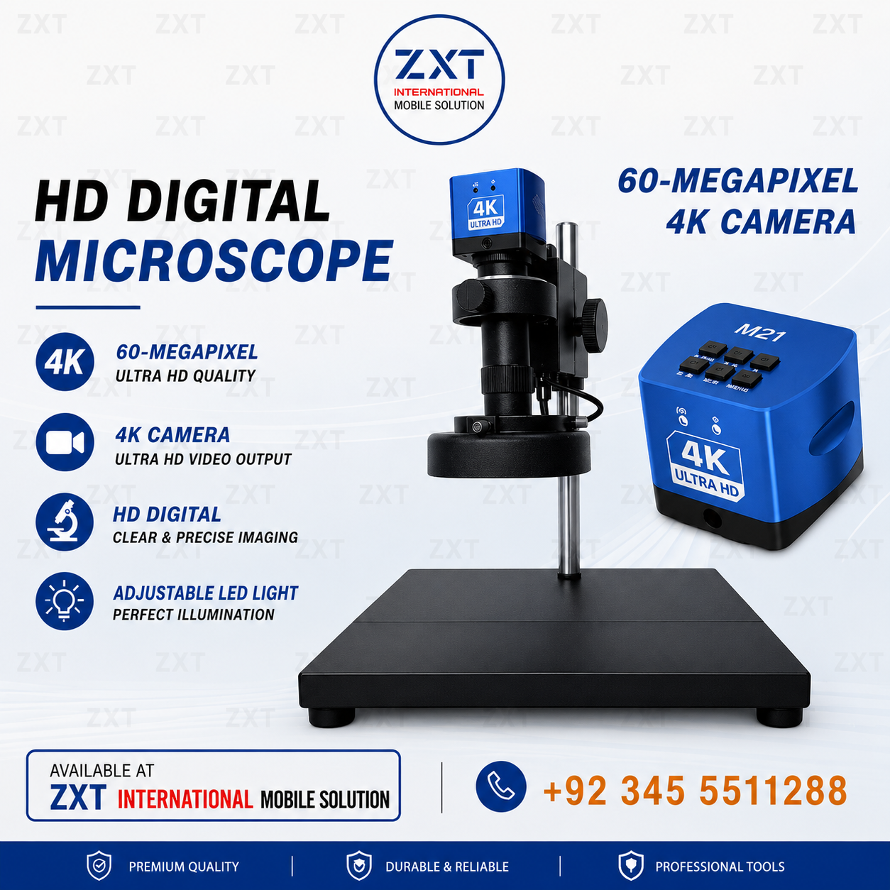 Relife 60 Megapixel Digital Microscope with 4k HD Camera For Mobile Repairing - Image 1