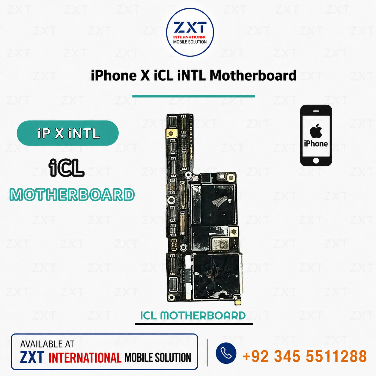 iPhone X Intel iCL Motherboard | Original Replacement Logic Board - Image 1
