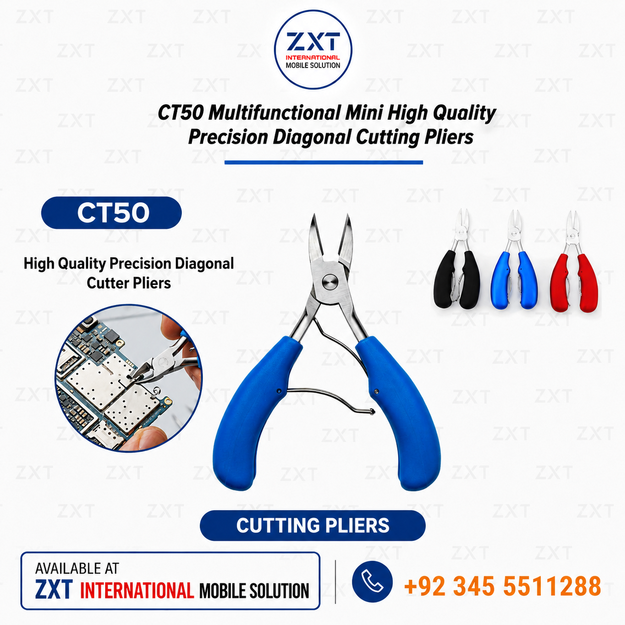 CT50 Precision Cutting Pliers | Multifunctional Mini Diagonal Cutter - Image 1