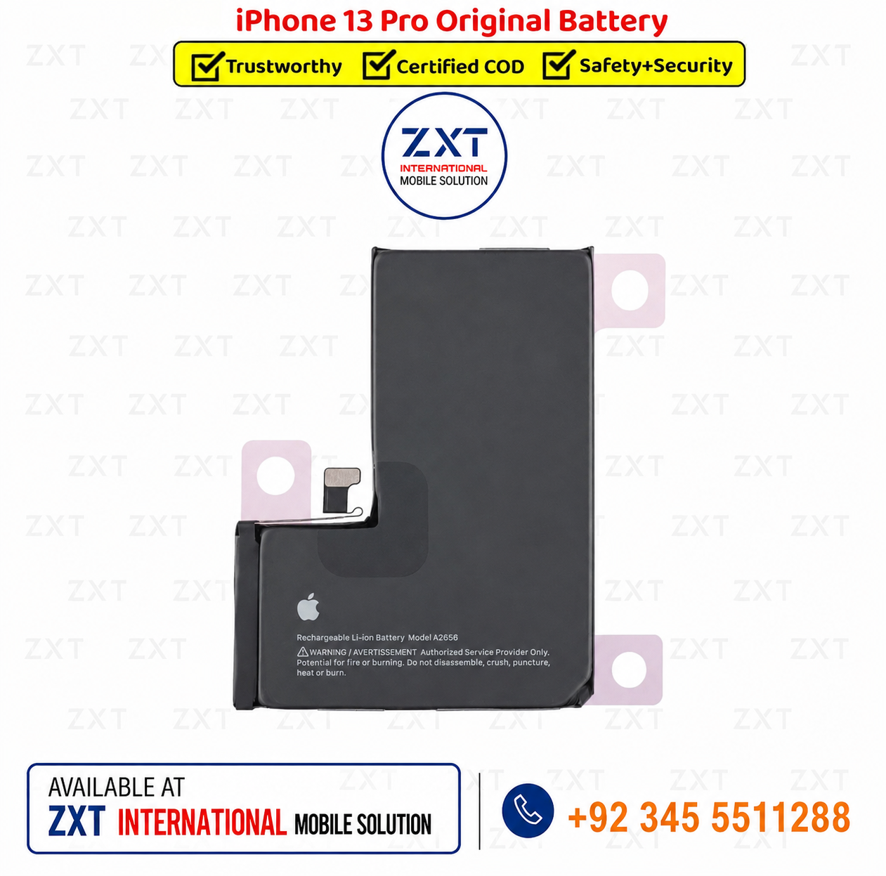 iPhone 13 Pro Original Battery – High Capacity Replacement Battery for iPhone 13 Pro - Image 1