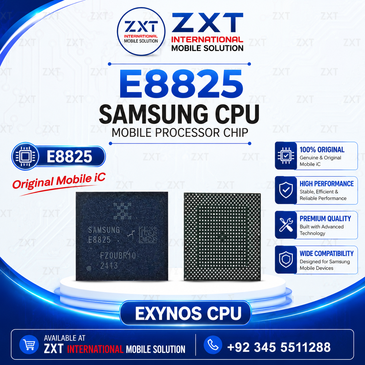 E8825 Samsung Exynos CPU Mobile Processor Chip | Original Mobile SoC IC for Samsung Repair - Image 1