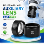 RELIFE M-21 0.5X / M-22 0.7X Auxiliary Lens for Stereo Microscope | Mobile Repair Lens