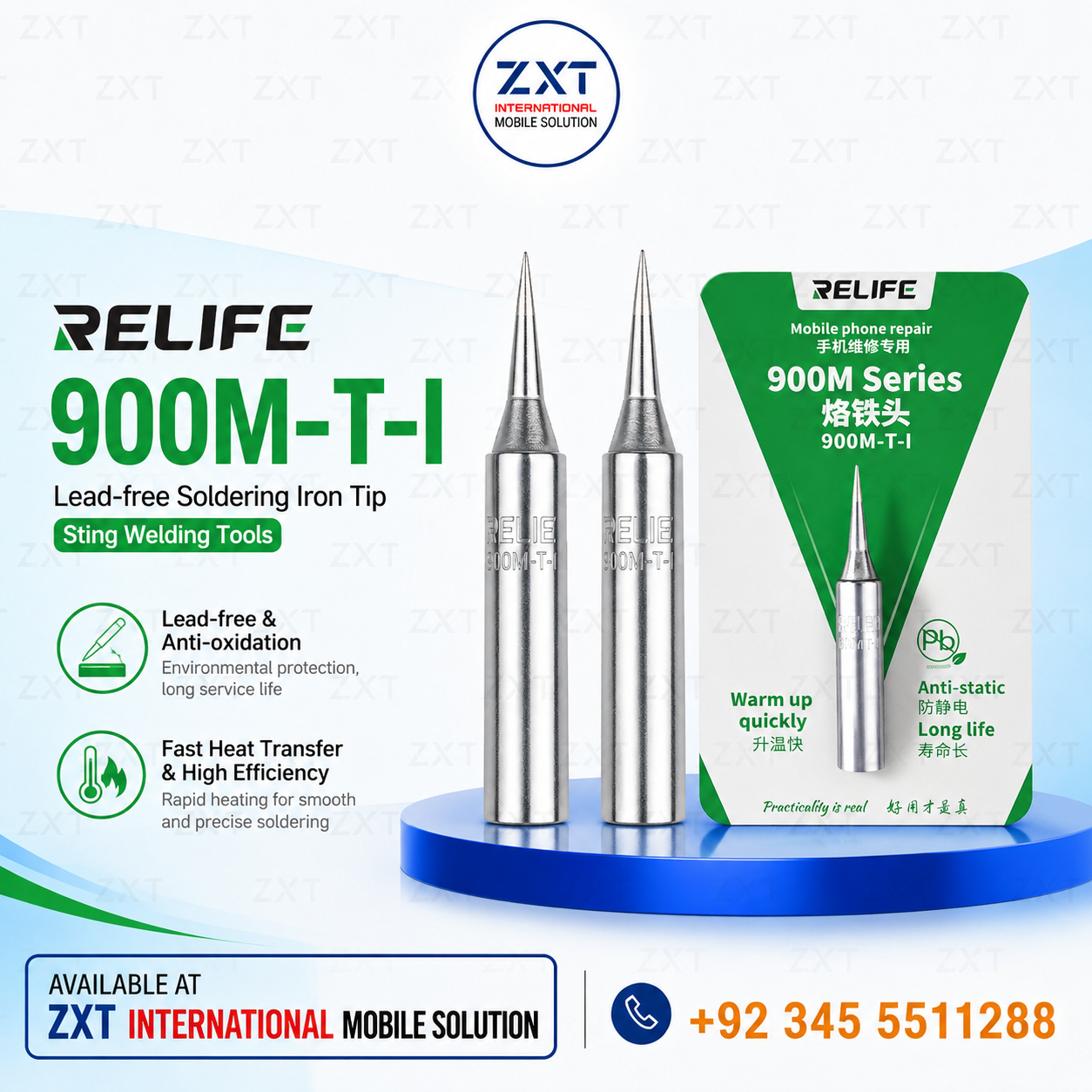 RELIFE 900M-T-I Lead-Free Soldering Iron Tip | Precision Sting Welding Tip for Mobile PCB & Microsoldering - Image 1