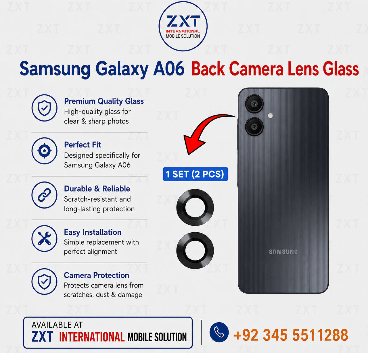 Samsung Galaxy A06 Back Camera Lens Glass - Image 1
