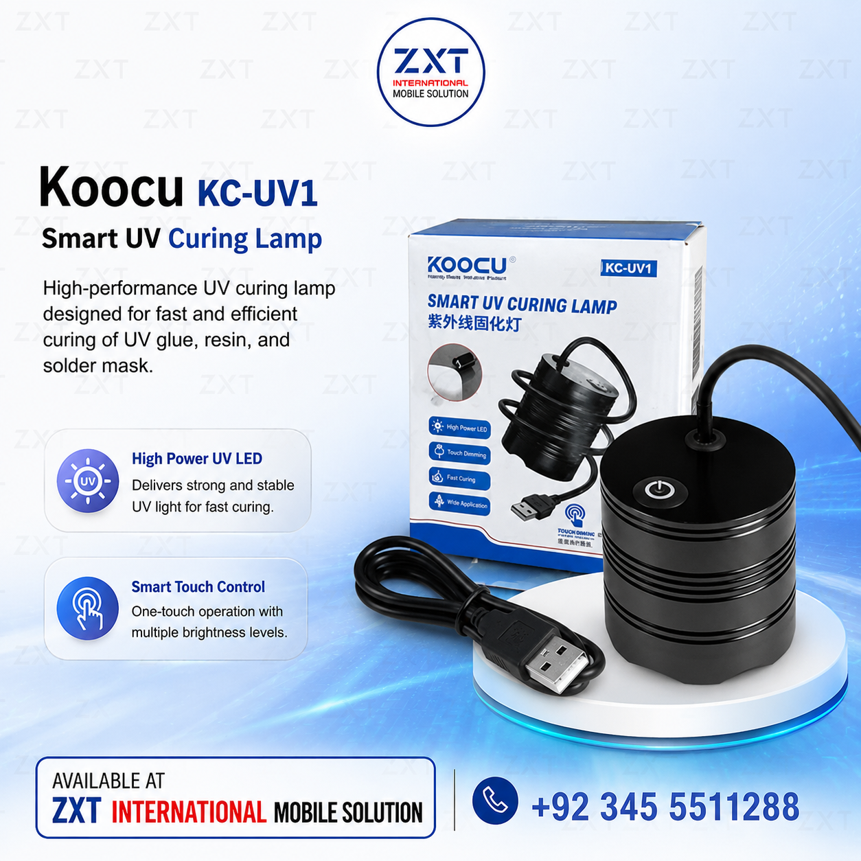 Koocu KC-UV1 Smart Curing UV Lamp Light for Mobile Phone PCB Repair - Image 1