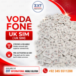 Vodafone UK SIM  – Pre-Activated SIM Card for Calls, SMS & Mobile Data