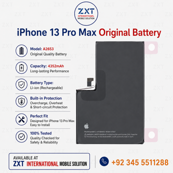 iPhone 13 Pro Max Original Battery – High Capacity Replacement Battery