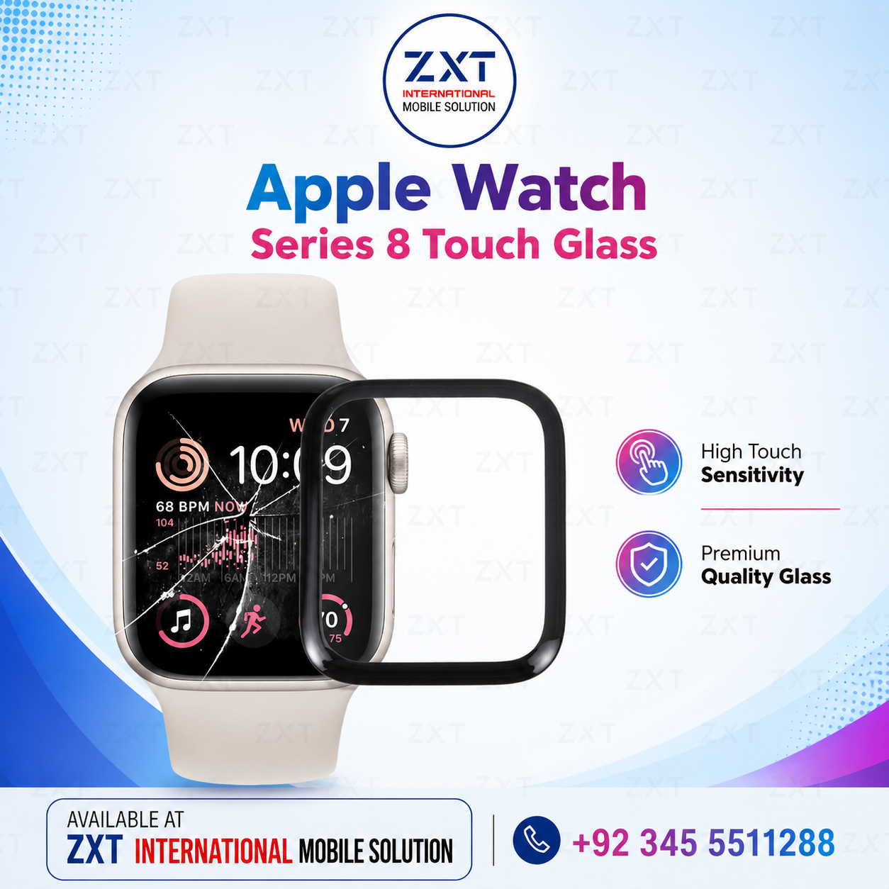 Apple Watch Series 8 Touch Glass Replacement - Image 1