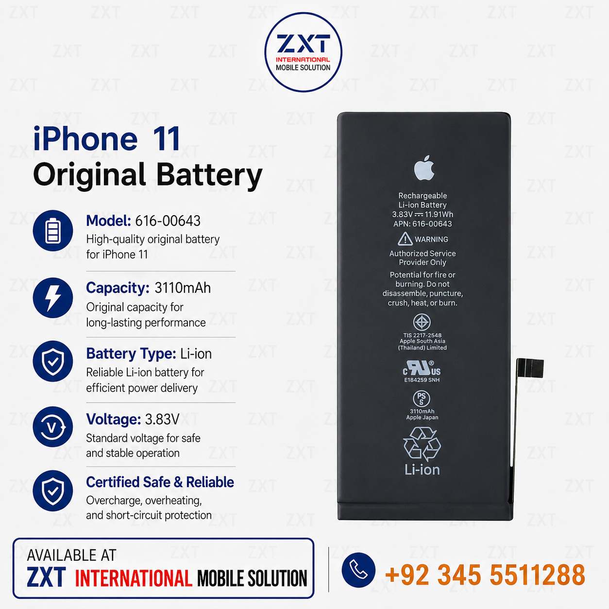 iPhone 11 Original Battery - Image 1