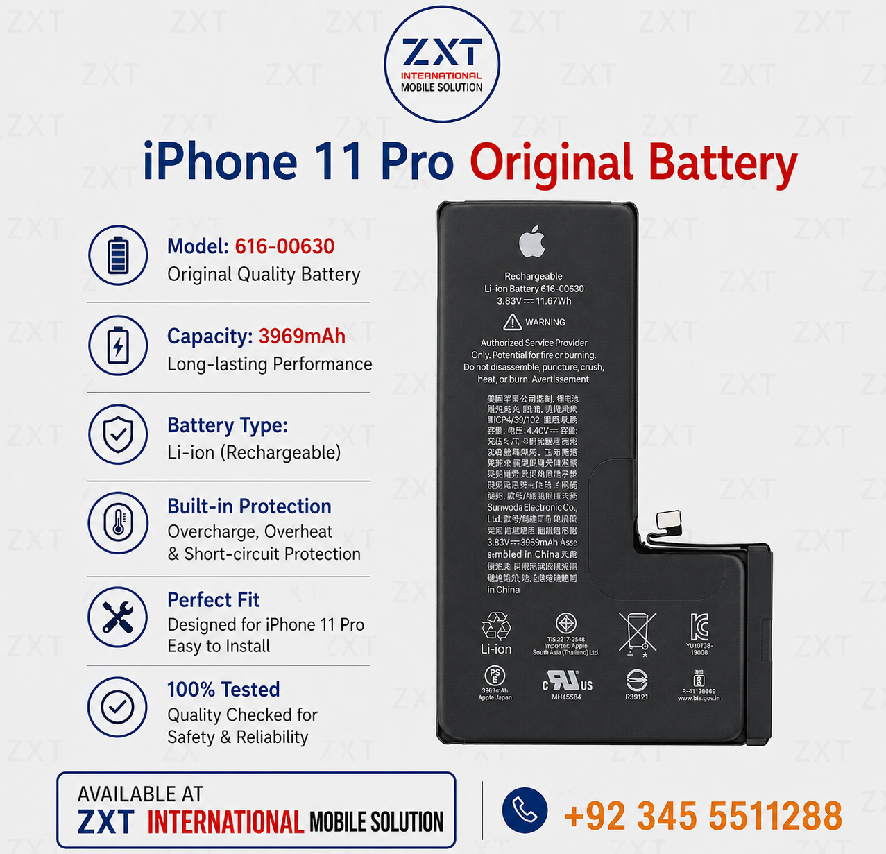iPhone 11 Pro Original Battery - Image 1