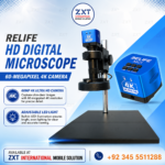 Relife 60MP Digital Microscope with 4K HD Camera for Mobile Repairing