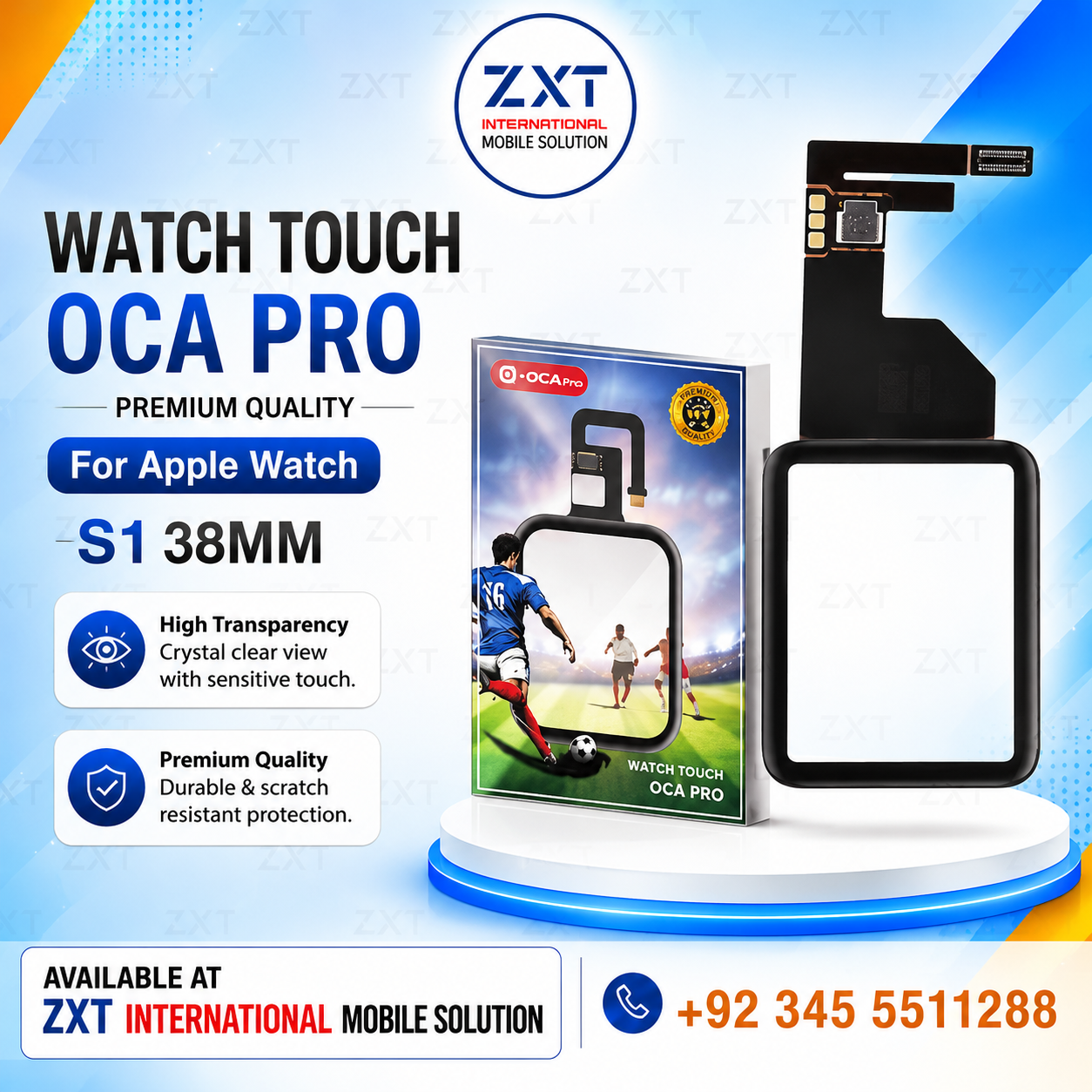 Apple Watch S1 38mm Touch Screen Digitizer Glass Panel Replacement - Image 1