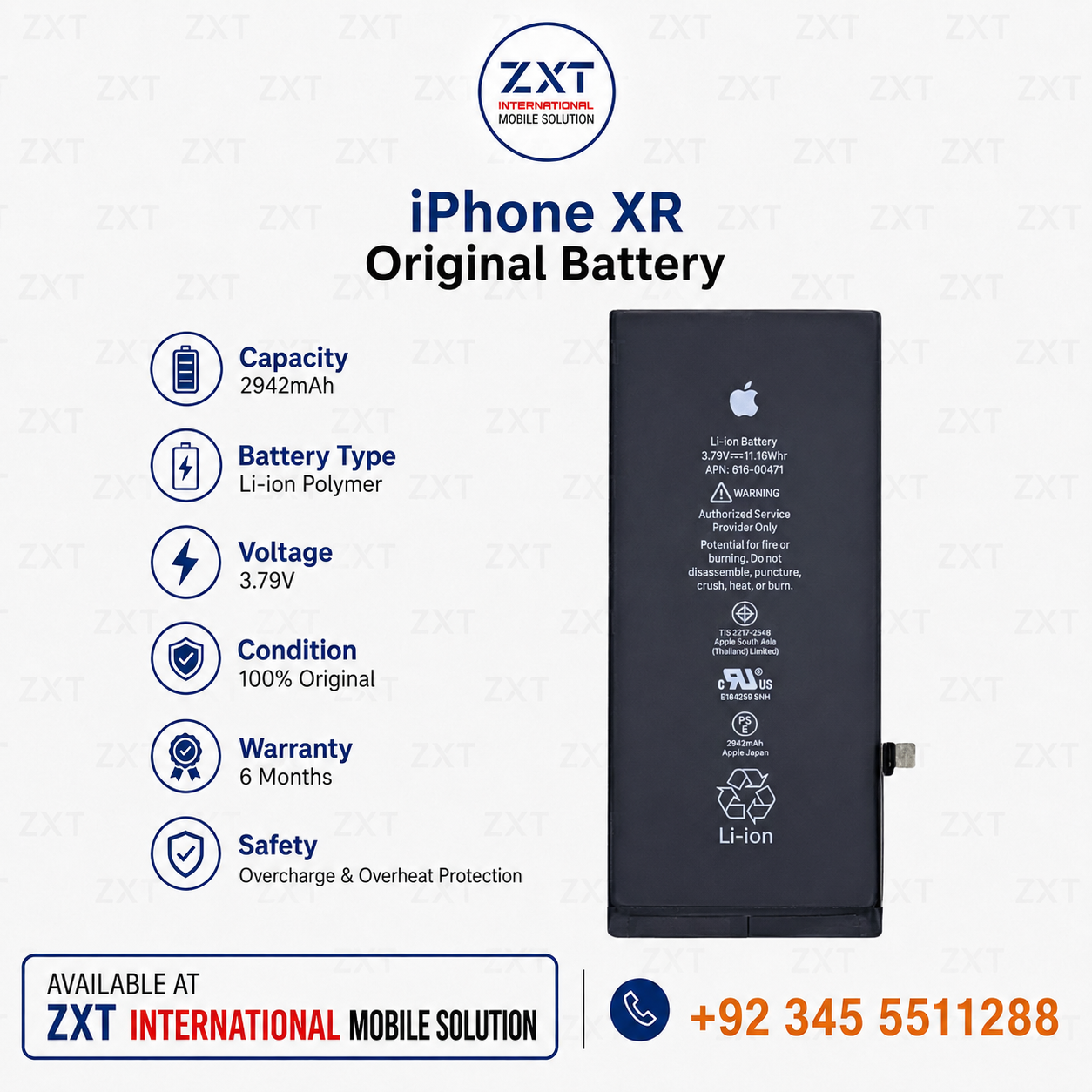 iPhone XR Original Battery - Image 1
