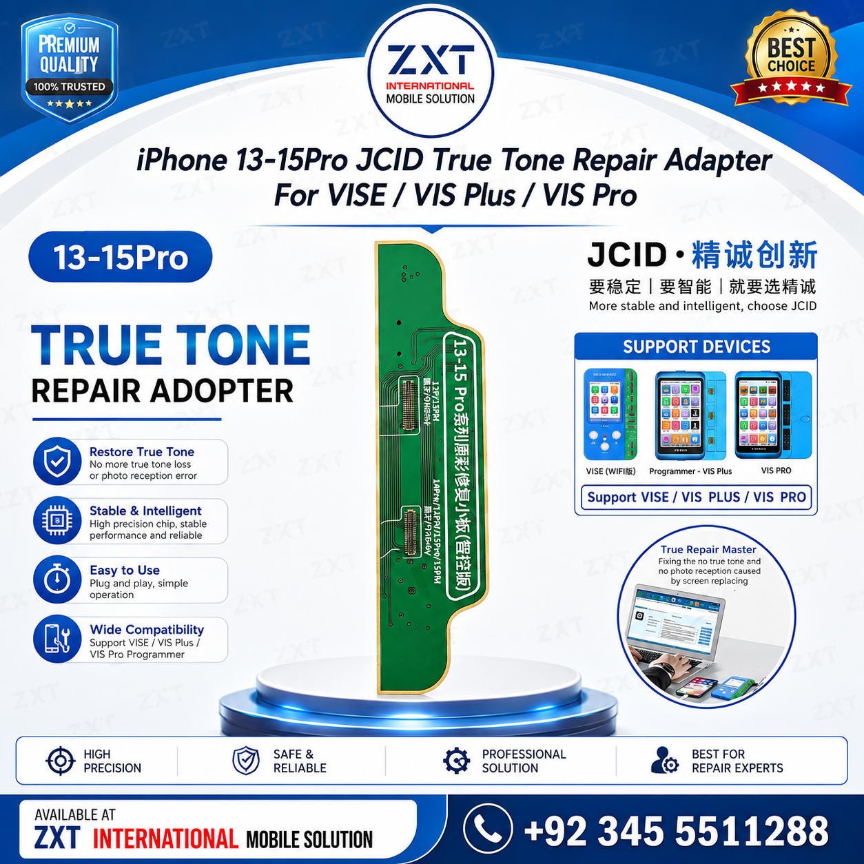 iPhone 13-15 Pro JCID True Tone Repair Adapter for V1SE, V1S Plus & V1S Pro - Image 1