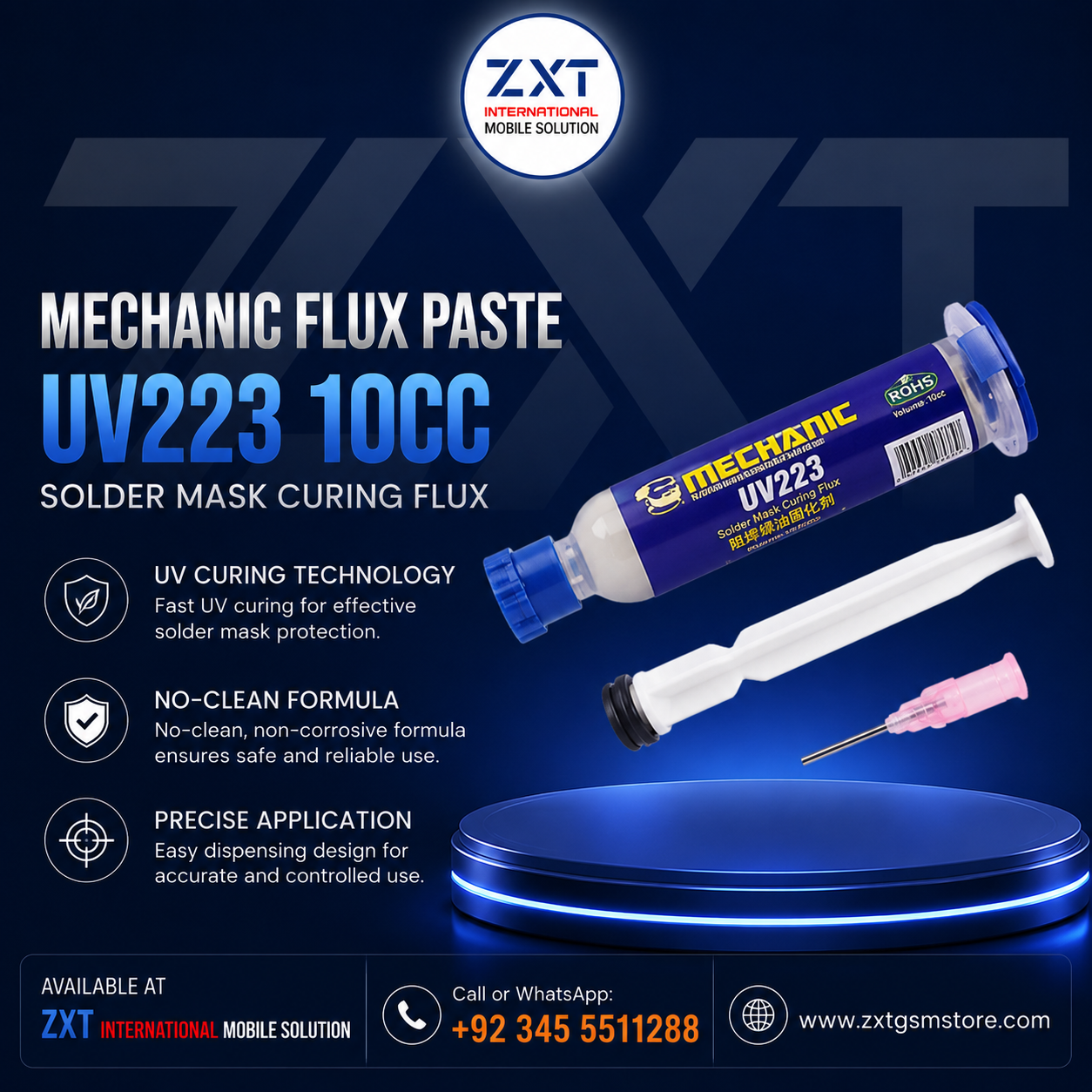 MECHANIC UV-559-ASM Lead-Free Soldering Flux Paste Injection for Mobile Phone PCB Repair - Image 1
