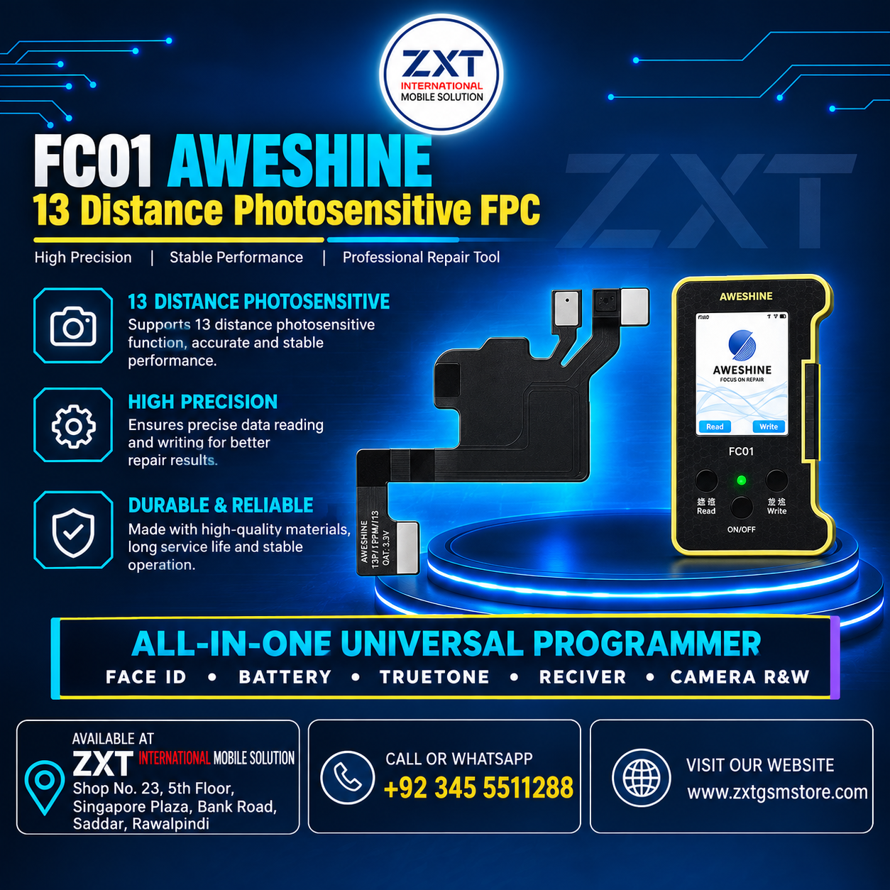 AWESHINE FC01 13 AW Distance Photosensitive FPC for iPhone Repair - Image 1