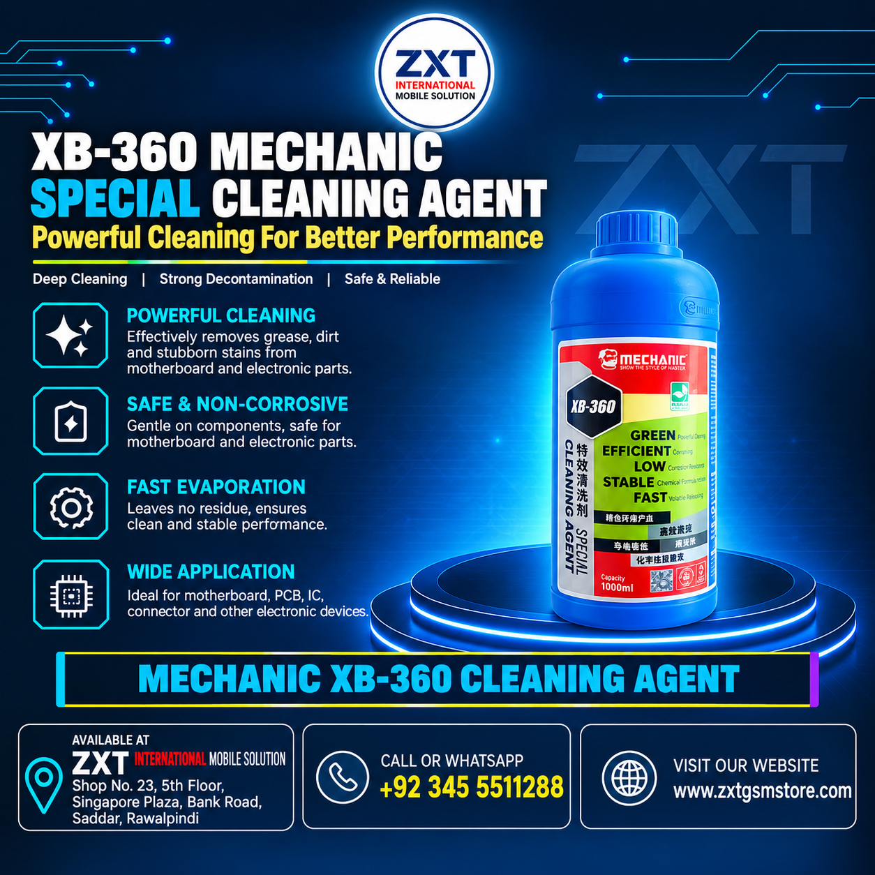 XB-360 MECHANIC Special Cleaning Agent for Mobile Phone Repair - Image 1