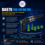 DA970 2UUL Cuul Fan Vac Pro 3-in-1 Cooling Cleaning Suction Turbo Fan