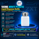 100ML White Plastic Liquid Dispenser Bottle | Refillable Solvent Bottle