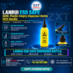 60ML ESD-Safe LanRui Plastic Empty Dispenser Bottle With Needle