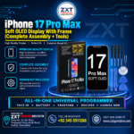 iPhone 17 Pro Max Soft OLED Display With Frame | Complete Assembly & Repair Kit
