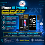 iPhone 15 Pro Max Soft OLED Display With Frame – Premium Replacement Screen