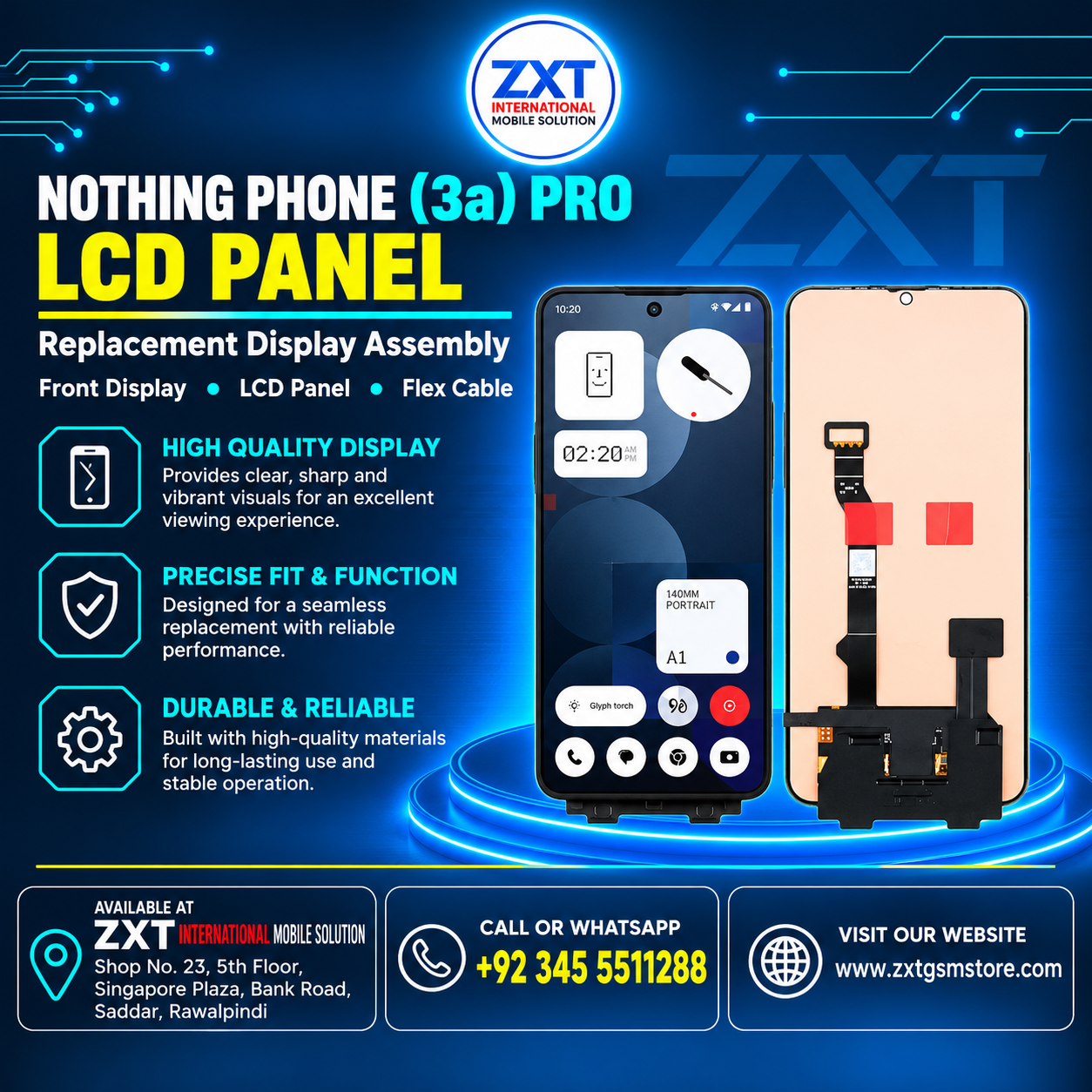 Nothing Phone 3a Pro LCD Panel | Replacement Display - Image 1