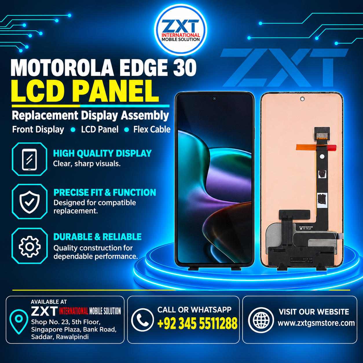 Motorola Edge 30 LCD Panel Replacement | OLED Display - Image 1