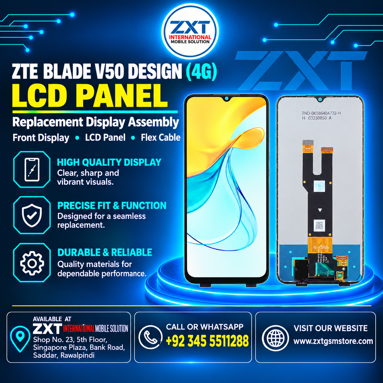 ZTE Blade V50 Design 4G LCD Panel Replacement - Image 1